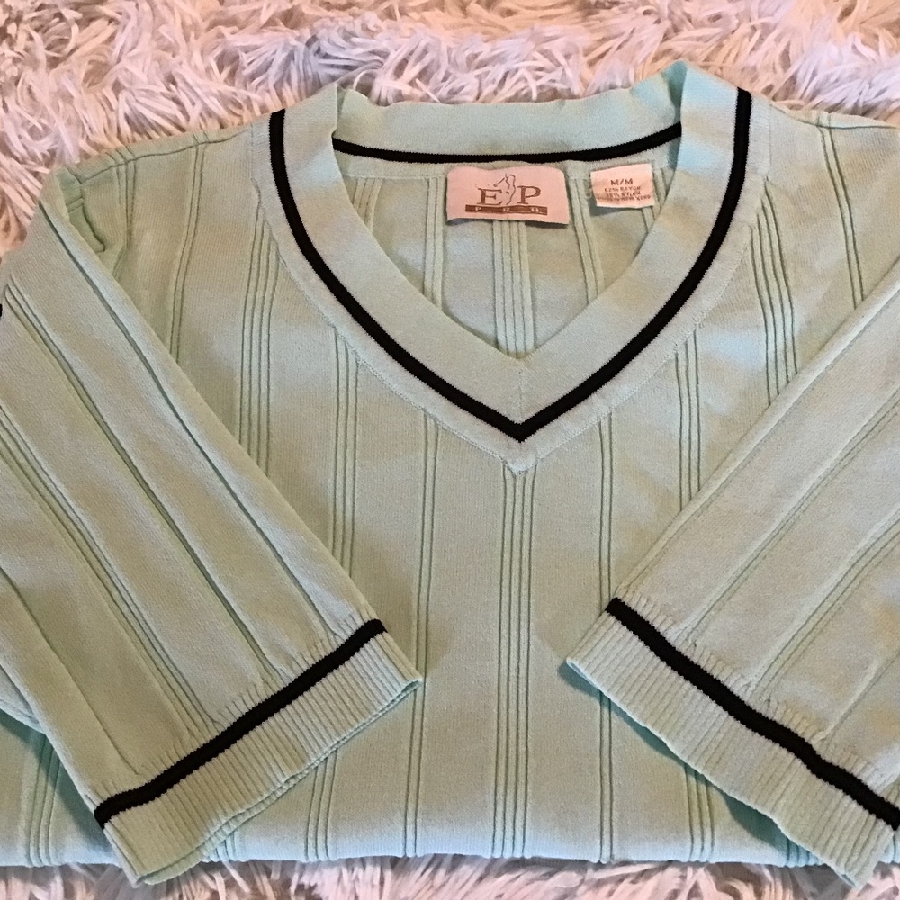 EP Pro Preppy V Neck Golf Shirt
